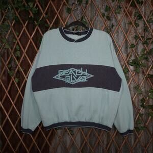 XL - Vintage Y2K Beach Blvd blue crewneck sweatshirt navy